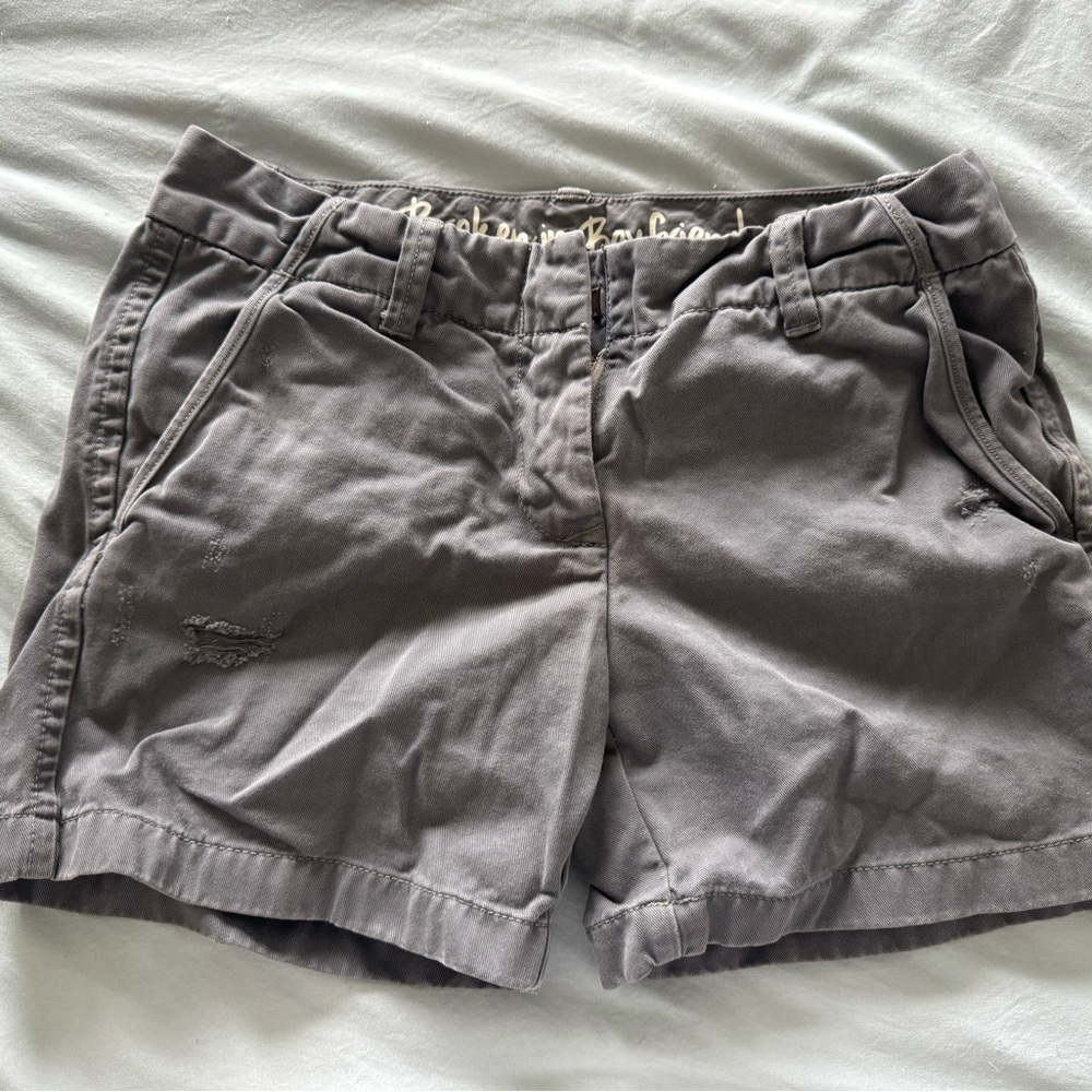 J. Crew Gray Bermuda Shorts Relaxed Fit Cotton Blend